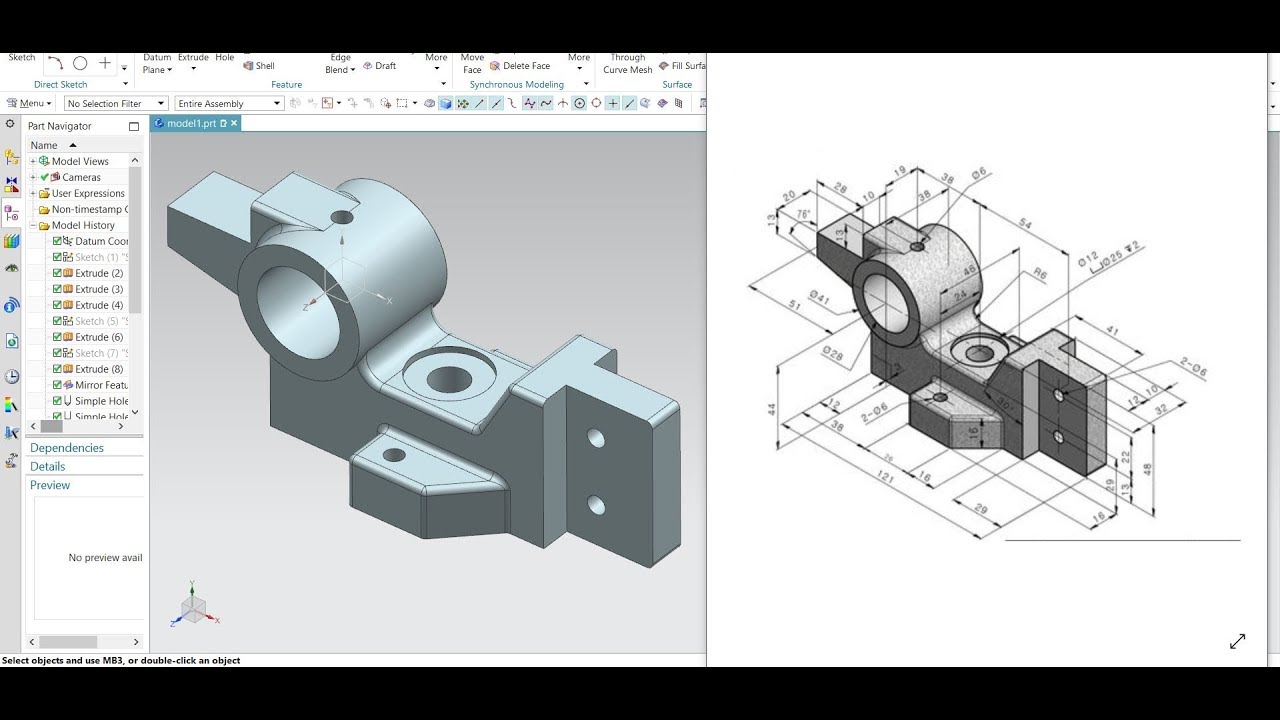 Hướng dẫn thiết kế 3D cơ bản trên phần mềm NX CAD Design